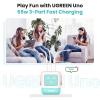 UGREEN Uno 65W USB C Charger Block, 3-Port GaN Charger Fast Charging for iPhone 17, Gifts for Women, for MacBook Pro/Air/Neo, XPS, Galaxy S26/S25, Pixel, Steam Deck, ROG Ally, Pink Blue view 3