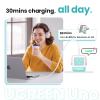 UGREEN Uno 65W USB C Charger Block, 3-Port GaN Charger Fast Charging for iPhone 17, Gifts for Women, for MacBook Pro/Air/Neo, XPS, Galaxy S26/S25, Pixel, Steam Deck, ROG Ally, Pink Blue view 4
