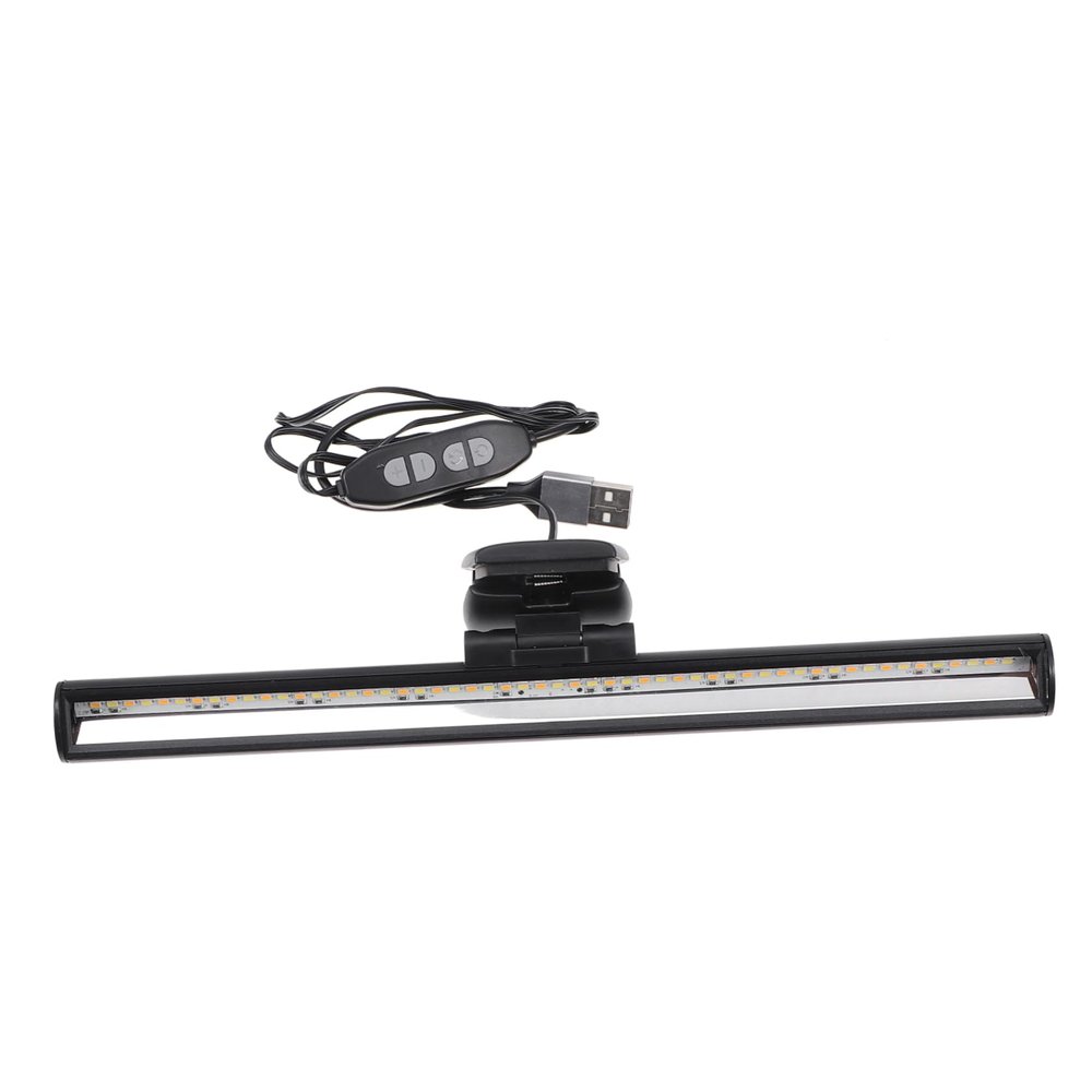jojofuny USB Adjustable Led Computer Monitor Light Brightness Levels and Temperature Control for Eye Care for Desk Home Office and Study Spaces