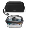 tomtoc Electronic Organizer Travel Case, Water Resistant Dual Compartment Tech Pouch Cable Organization Storage Bag for Charger, Cord, Phone, Hard Drive, Power Bank, Accessories Travel Essentials view 1