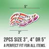 2pcs Lesbian Stickers LGBTQ Decals Be You Vinyl Stickers, Weather-Resistant Sticker for Water Bottles Laptop Window Car 2pcs Size 3" view 2