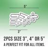 2pcs Equality Stickers Human Rights Decals Equality is Greater Than Division Diversity Vinyl Stickers, Weather-Resistant Sticker for Water Bottles Laptop Window Car 2pcs Size 4" view 2