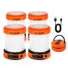 THORFIRE Collapsible LED Camping Lantern Rechargeable, Portable Hand Crank Lantern Flashlight with 4 Light Modes for Power Outage, Hiking, Emergency, Fishing (4 Pack) view 1