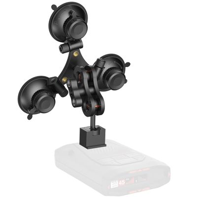 SYGGDERS Radar Detector Mount, Triangular Suction Cup Mount,Windshield Radar Detector Suction Cup Bracket (for Models with EZ Magnet Connection)
