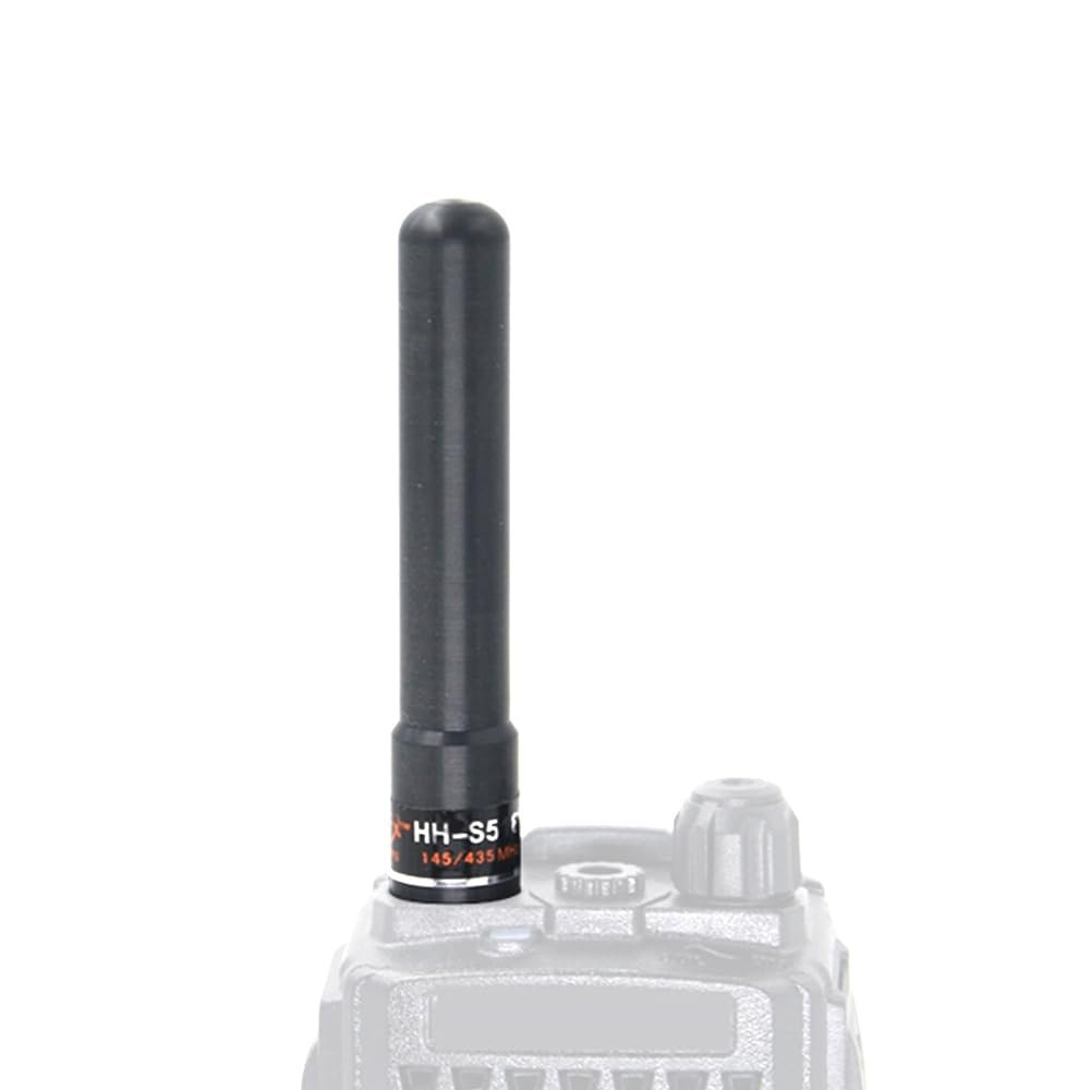 2 Pcs HH-S518+ SMA-Female UV Dual Band Antenna, Suitable for Bao-feng UV-5R UV82 GT-3 UV-82 BF-888S PUXING PX-666 PX-777 WOUXUN KG-669 KG-699E KG-UVD1P Radios