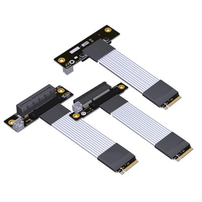 ADT-Link Pcie 4.0 M.2 NVMe to PCI Express x4 Extender Adapter Cable with Metal Shield for PCIe x4 SSD RAID, LAN, Capture Cards to M.2(Ultra SSD, M-Key) Extension (K42SW, 40cm)