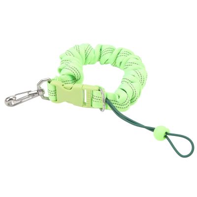 Ddewing Diving Camera Lanyard Diving Lost Rope Anti Lost Rope Camera Hook Spring Rope SLR Hook Buckle Lanyard Stainless Steel Wire Safety Rope for Underwater Diving (Green)