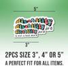 2pcs Disability Stickers Disabilities Decals Disability is Not A Bad Word Vinyl Stickers, Weather-Resistant Sticker for Water Bottles Laptop Window Car 2pcs Size 3" view 2