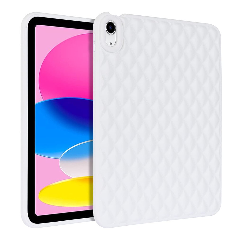 AKABEILA Compatible with Apple iPad Air 4/5 10.9 inch/iPad Pro 11 2018 Tablet Case, Soft Lightweight Protective Cover with TPU Slim Soft Back for Woman White