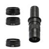 JOEBO Microscope Kit 0.5X 0.7X 1.0X 2.0X Digital Microscope for Electronics Camera 180X 130X Multiples Adjustable Focus Microscope Lens Adapters (Color : 180X 3 Objectives) view 1