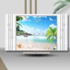 ABANO Universal Indoor LCD TV Dust Cover, 32-85in Stretchable TV Screen Protector for Curved Table Hanging LED Dustproof Slipcover Bedroom Living Room Decoration TV Set Cover view 1