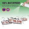 2pcs Workout Stickers Gymer Decals I'd Rather Be at The Gym Vinyl Stickers, Weather-Resistant Sticker for Water Bottles Laptop Window Car 2pcs Size 3" view 4