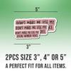 2pcs Social Worker Stickers Social Worker Decals Don't Make Me Use My Social Worker Voice Vinyl Stickers, Weather-Resistant Sticker for Water Bottles Laptop Window Car 2pcs Size 3" view 2