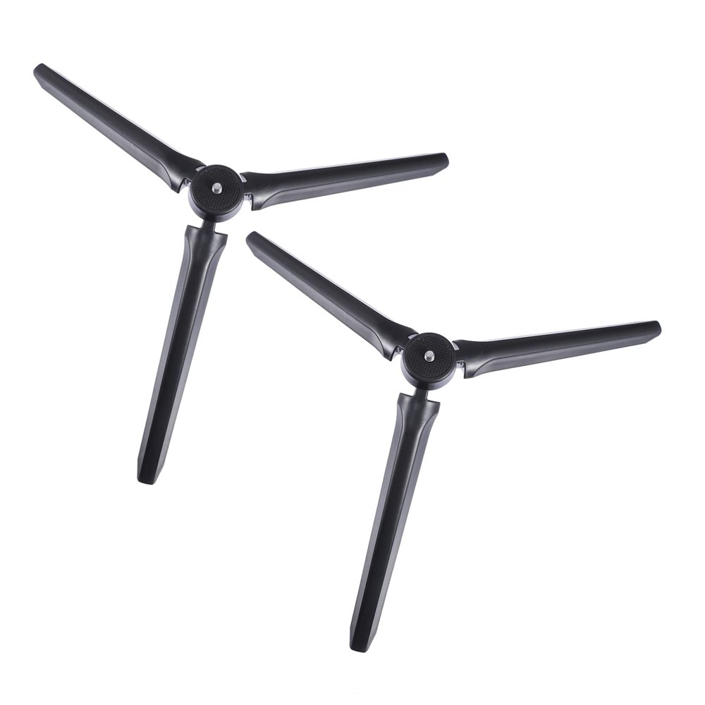 2pcs Camera Tripod with Screw Desktop Stand for Streaming Photography and Recording Compatible with Cameras and Phones