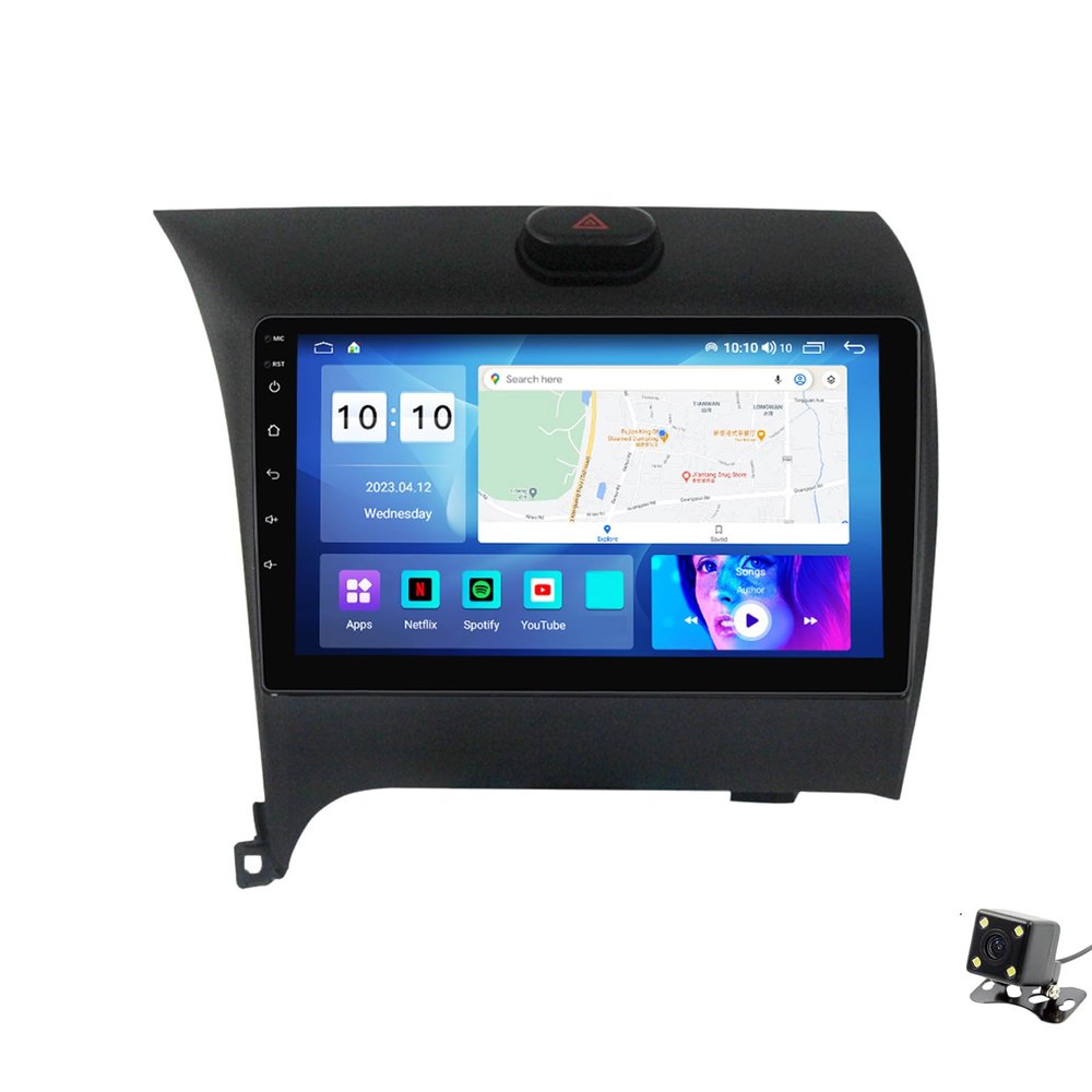 ADMLZQQ Car Stereo 9" Android 12 Double Din Bluetooth Autoradio for KIA Cerato 2013-2017,Touchscreen Radio with GPS Car-Play Bluetooth SWC Backup Camera Mirror Link 5G WiFi AM/FM,M200s