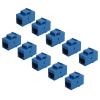 10Pcs RJ45 Connector Compatible With Keystone Jack Cat6 Extension Coupler Ethernet Network LAN Cat 6 Coupler Jacks Extend Adapter,Blue view 1