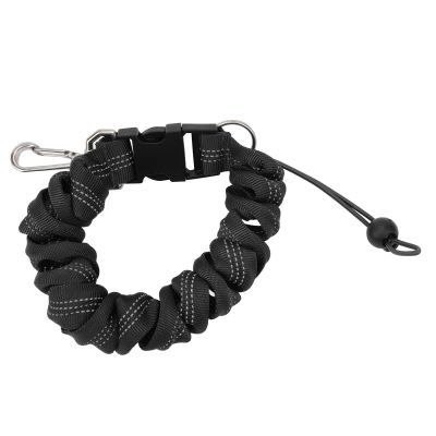 Ddewing Diving Camera Lanyard Diving Lost Rope Anti Lost Rope Camera Hook Spring Rope SLR Hook Buckle Lanyard Stainless Steel Wire Safety Rope for Underwater Diving (Black)