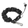 Ddewing Diving Camera Lanyard Diving Lost Rope Anti Lost Rope Camera Hook Spring Rope SLR Hook Buckle Lanyard Stainless Steel Wire Safety Rope for Underwater Diving (Black) view 2
