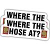 2pcs Firefighter Stickers Firemen Decals Where The Hose at Vinyl Stickers, Weather-Resistant Sticker for Water Bottles Laptop Window Car 2pcs Size 3" view 1