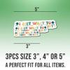 3pcs Knitting Stickers Knitter Decals I Just Want to Go Home and Knit Vinyl Stickers, Weather-Resistant Sticker for Water Bottles Laptop Window Car 3pcs Size 3" view 2
