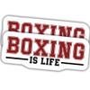 2pcs Boxing Stickers Boxer Stickers Boxing is Life Vinyl Stickers, Weather-Resistant Sticker for Water Bottles Laptop Window Car 2pcs Size 3" view 1