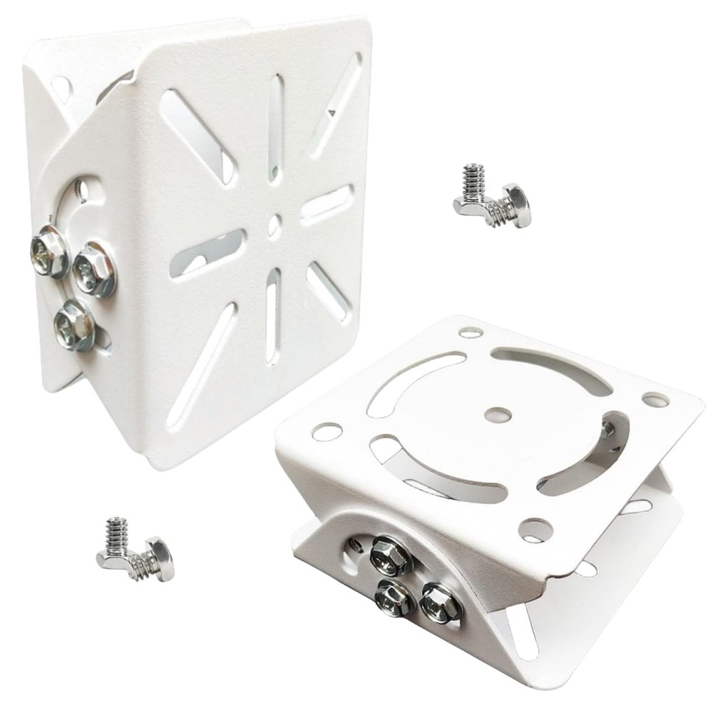 GledeYeTec 2-Set CCTV Security Camera Universal Pole Mounting Mount Bracket Adapter,Duckbill 2D Joint Connector Video Surveillance Camera Mounts for PTZ Dome Surveillance Cameras
