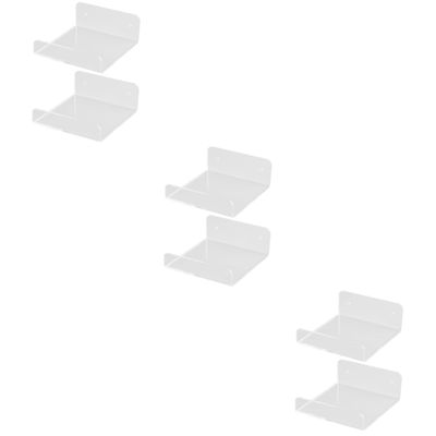 DOITOOL 6pcs Projector Wall Mount Shelf Punch Storage Rack for Router Projector Space-saving Display High-grade Material Easy Installation for Home Theaters