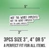 3pcs Coworker Stickers Coworker Decals Not The Worst Employee Vinyl Stickers, Weather-Resistant Sticker for Water Bottles Laptop Window Car 3pcs Size 5" view 2