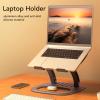 Locadence Laptop Stand, Strong Load Bearing Capacity Foldable Adjustable Height Hollow Aluminium Alloy Notebook Holder, Notebook Stand for 10 to 16in Laptop view 2