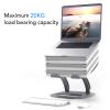 Locadence Laptop Stand, Strong Load Bearing Capacity Foldable Adjustable Height Hollow Aluminium Alloy Notebook Holder, Notebook Stand for 10 to 16in Laptop view 3