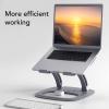 Locadence Laptop Stand, Strong Load Bearing Capacity Foldable Adjustable Height Hollow Aluminium Alloy Notebook Holder, Notebook Stand for 10 to 16in Laptop view 4
