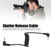 Camera Remote Control Shutter Release Cable Cord,2.5mm to 3.5mm Gold Plated Joint Plastic Elastic Flash Shutter Release Cable,Camera Shutter Cord for view 2