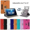 360 Rotating Leather Cover Case Stand Wallet Flip Folio for Amazon Fire HD 10 10.1'' / Fire HD 10 & Plus/Fire Max 11 Tablet (Red) view 2