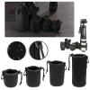 ulafbwur Lens Case Lens Pouch Bag Waterproof Shockproof Neoprene Lens Bag DSLR Waist Bag Lens Holder Cylinder with Internal Protection Camera Lens Storage Bag L view 4