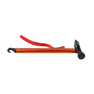 Sosoport Solid Aluminum Alloy Tent Stake Mallet Hammer for Camping Lightweight Durable Easy to Carry Orange