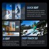 Insta360 X4 Bike Bundle - Waterproof 360 Action Camera with 1/2"" 48MP Sensors, 8K 360 HDR Video, 72MP 360 Photo, |Includes Bike Bundle, Selfie Stick, Lens Cap (128GB), Black view 4