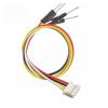 Buxns 1007 24AWG 4P 200MM XH2.54 Du-pont 2.54 1P 2.54MM Du-pont 2.54 3 Terminal 20cm Male and 4 Terminal 20cm Male(6P) view 1