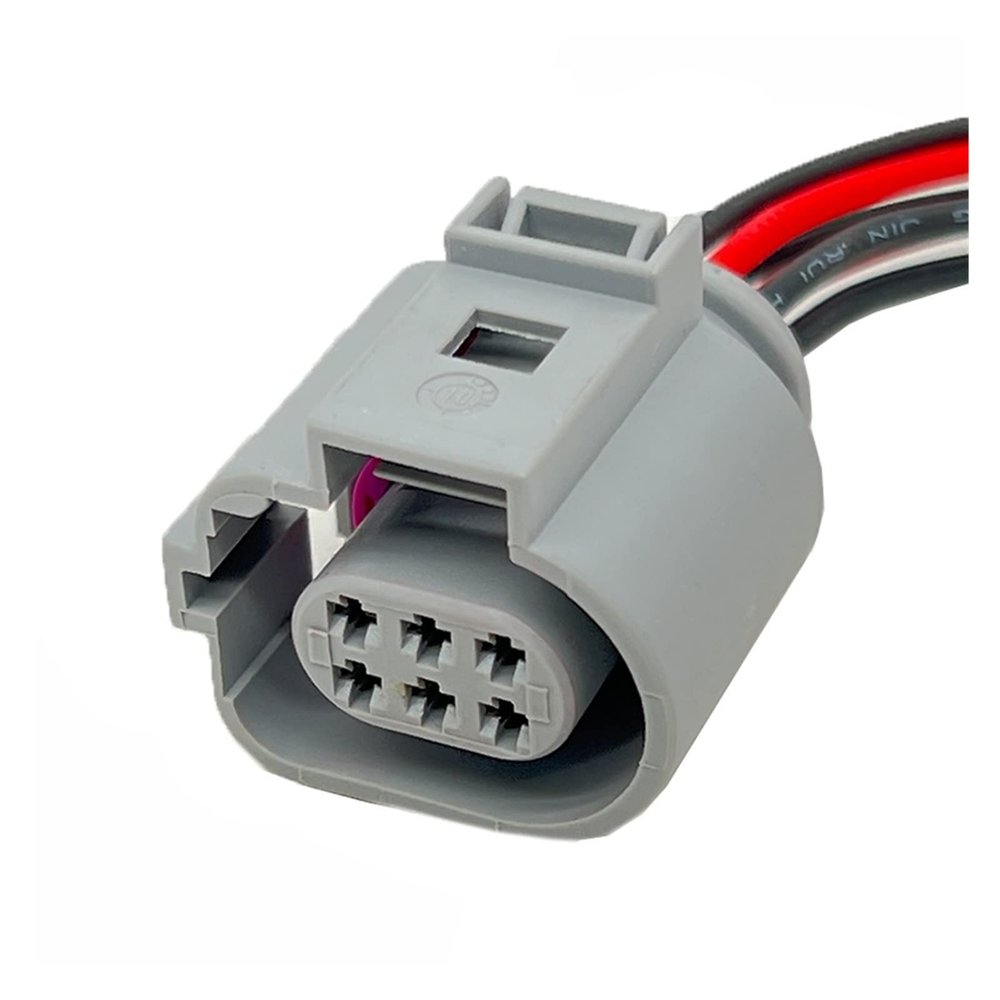 BUIEX 6 Pin EGR Female Connector Plug Wire Harness Compatible with VW 1J0 973 713 G 1J0973713G 42121200 with 15cm 20AWG Cable (Color : 6P Wiring Harness, Size : 1 Pc)