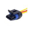Buxns 2 3 4 Pin Auto Oxygen O2 Socket 12162190 Car Intake Pressure Sensor Connector Wire Harness Female Plug 12162261(3P Wire Harness) view 1