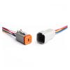 BUIEX Deutsch DT Connector 2 3 4 6 8 12 Pin Car Sealed Electric Plug Wire Harness Waterproof Male Female with Cable DT06-2S DT04-2P (Color : 6P, Size : 1 Pc with 15cm Wire) view 1