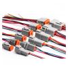BUIEX Deutsch DT Connector 2 3 4 6 8 12 Pin Car Sealed Electric Plug Wire Harness Waterproof Male Female with Cable DT06-2S DT04-2P (Color : 6P, Size : 1 Pc with 15cm Wire) view 2