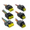 2 3 4 5 6 Pin FCI CON-391 Turn Light FO Lamp Plug Wire Harness Car Electrical Waterproof Connector Compatible with Re~Ault Peugeot Citroen (Color : 4Pin Female B, Size : 1 Pc with 15cm Wire) view 2