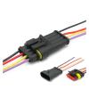 BUIEX 1 2 3 4 5 6 Pin AMP Tyco Auto Waterproof Electrical Connector Car Xenon Lam Plug Super Seal Female Male Wire Harness (Color : 4P Female Male, Size : 1 Pc with 15cm 18AWG) view 1