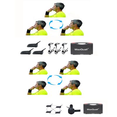 Maxquall Referee Headset, Referee Communication System, Football Wireless Headsets Referee Communication Headset (3pack + 4pack)