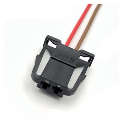 2Pin 1J0972923 Auto Wireless Bass Horn Plug Electronic Connector Wiring Harness Pigtail Compatible with Sundries Light Box 1J0 972 923