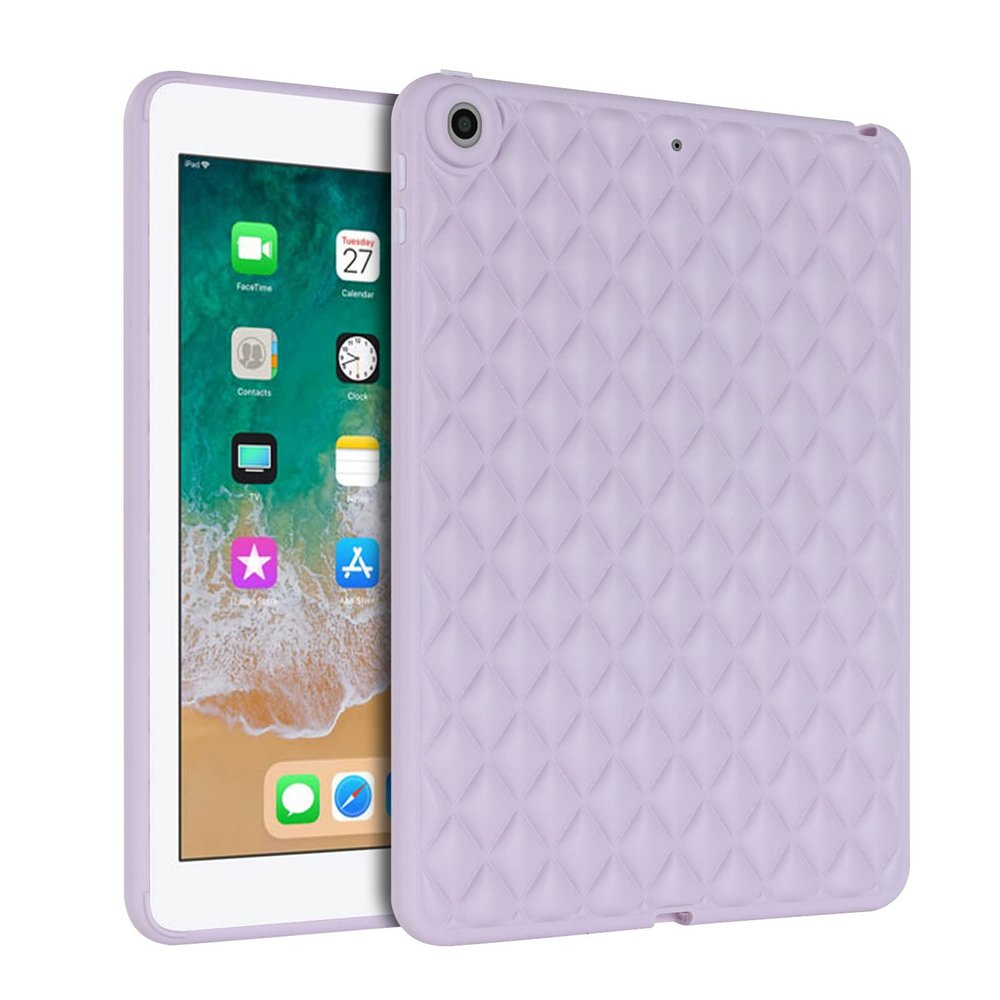 AKABEILA Compatible with Apple iPad 9.7 5th Gen 2017/iPad 9.7 6th 2018 Tablet Case, Soft Lightweight Protective Cover with TPU Slim Soft Back for Woman Purple