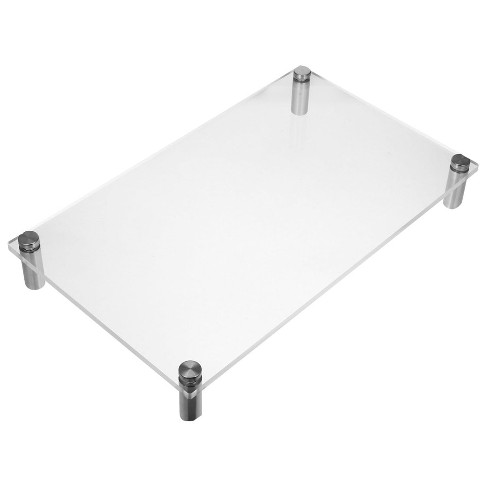 SHINEOFI Acrylic Monitor Riser Stand Clear Computer Monitor Stand for Desk Organization Height Smooth Edges for Home Office and School Use