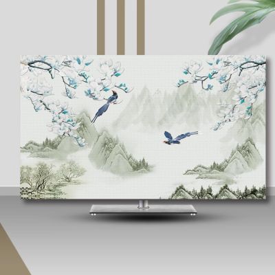 ABANO Universal Indoor LCD TV Dust Cover, 32-85in Stretchable TV Screen Protector for Curved Table Hanging LED Dustproof Slipcover Bedroom Living Room Decoration TV Set Cover