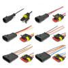 BUIEX 1 2 3 4 5 6 Pin AMP Tyco Auto Waterproof Electrical Connector Car Xenon Lam Plug Super Seal Female Male Wire Harness (Color : 3P Female Male, Size : 1 Pc with 15cm 18AWG) view 2