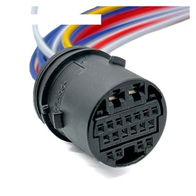 BUIEX 19 Pin 13158679 Car Door Composite Size Hole Auto Plug Wiring Harness Electronic Connector with Cable Compatible with OPEL DJ7191-2.0-3.5-21 (Color : 19P with 15cm Wire, Size : 5Pcs)